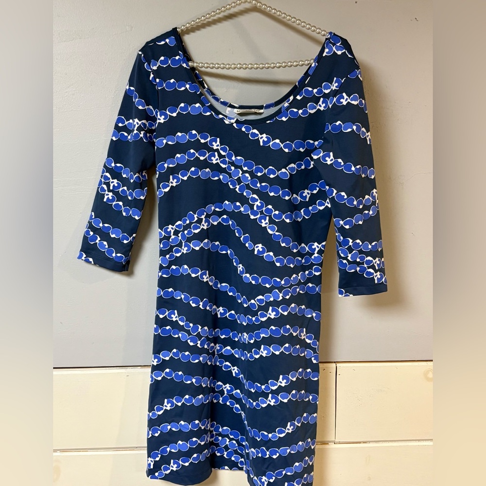 Mahi Gold Dress Sz Small Pullover UPF Nylon Spandex Summer Vacation Comfort